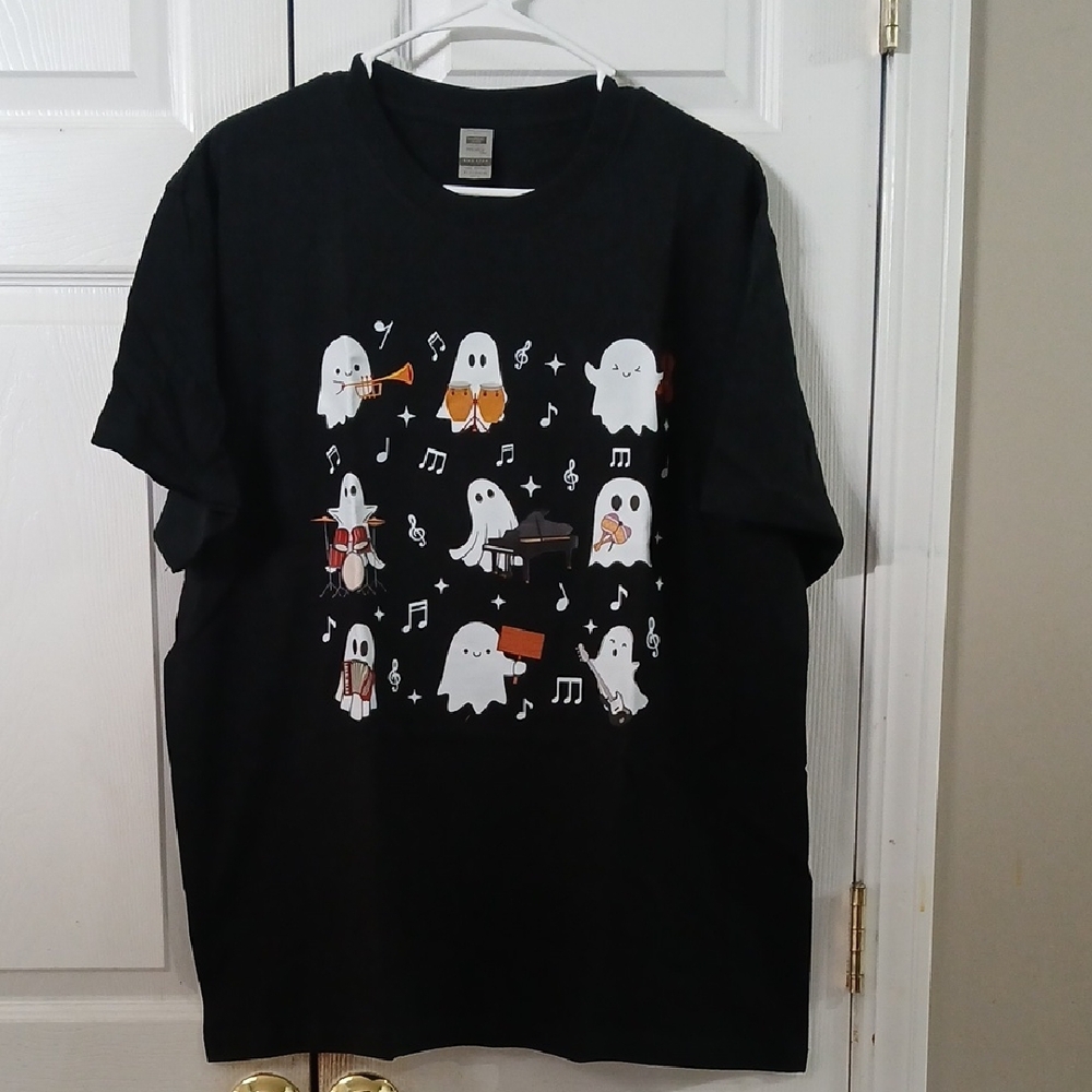 Halloween Ghost Band Graphic T-Shirt band teacher band student  Sz XL NIP